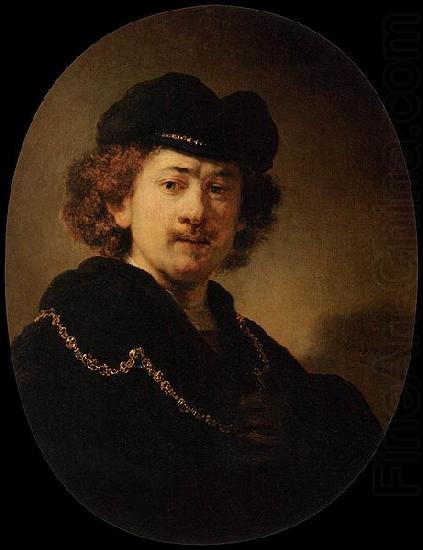 Rembrandt Peale Wearing a Toque and a Gold Chain china oil painting image